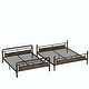 preview thumbnail 11 of 24, Metal Bunk Bed, Industrial Detachable Bunkbeds with Safety Guard Rails for Teens