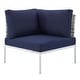 preview thumbnail 9 of 19, Harmony 10-Piece Sunbrella® Basket Weave Outdoor Patio Aluminum Sectional Sofa Set