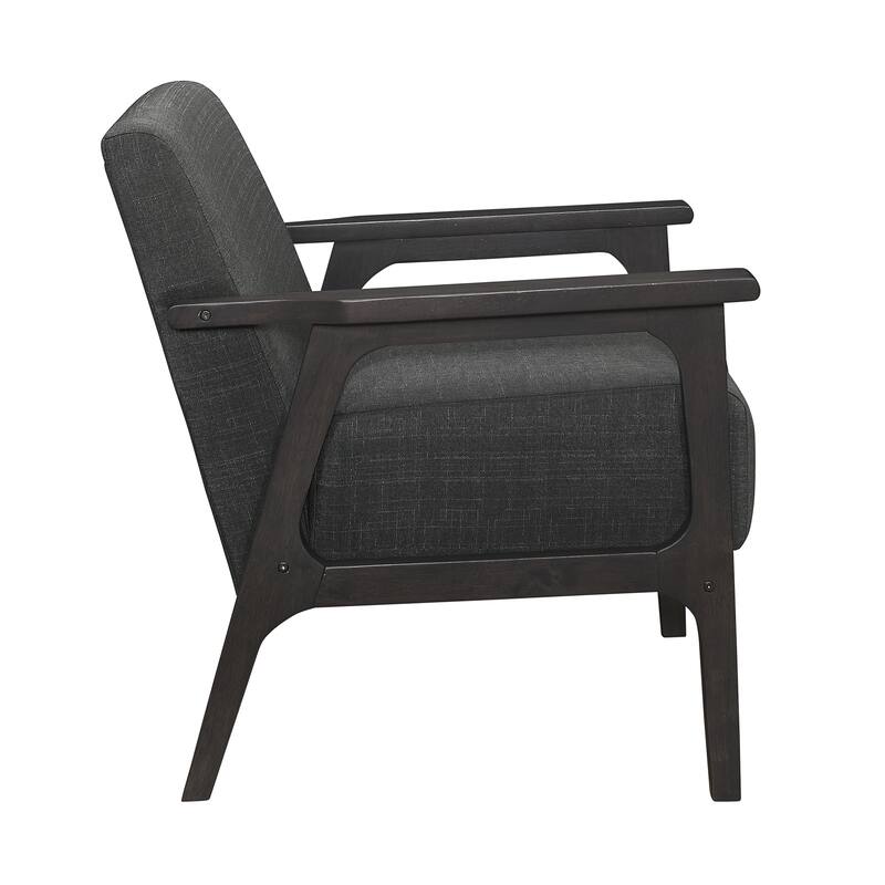 Roweena Wood Arm Accent Chair
