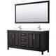 Option Dark Espresso, Chrome Trim, White Quartz Top