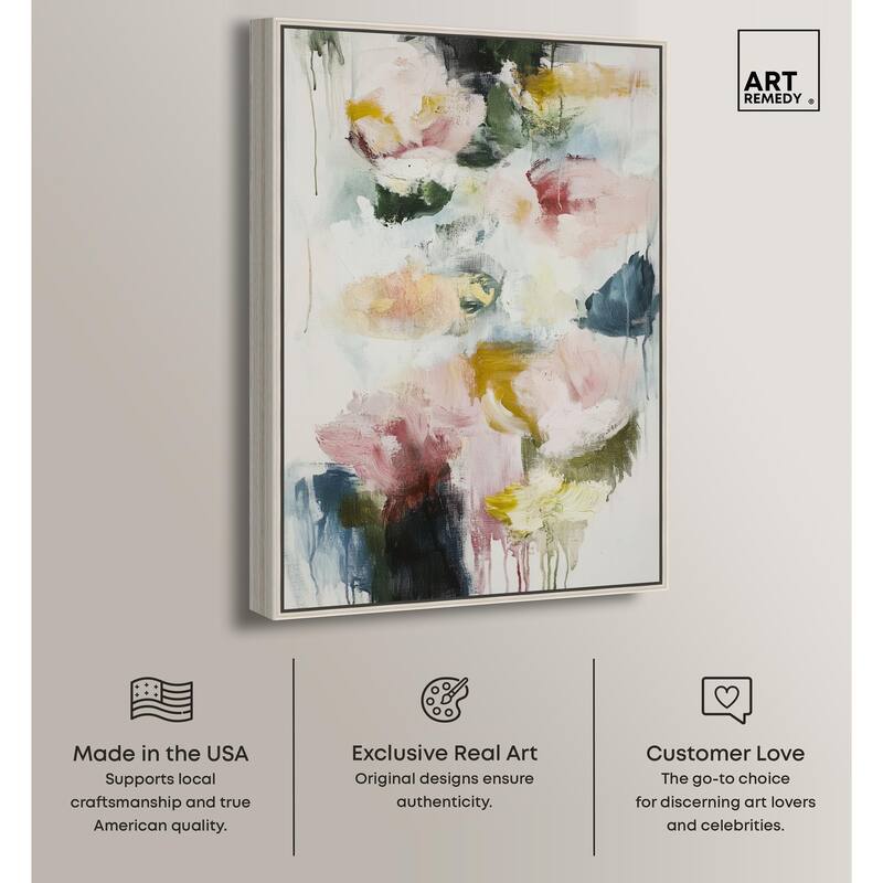 Dripping Colors I Canvas by Art Remedy