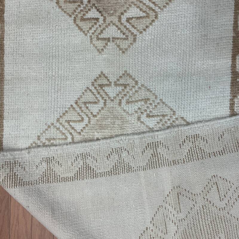 HERAT ORIENTAL Handmade Turkish Oushak Wool Runner - 3'3" x 10'2"