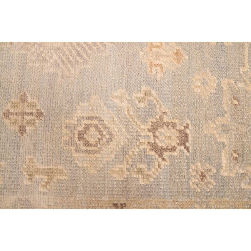 ECARPETGALLERY Hand-knotted Kavya Oushak Light Blue Wool Rug - 7'11 x 9'10