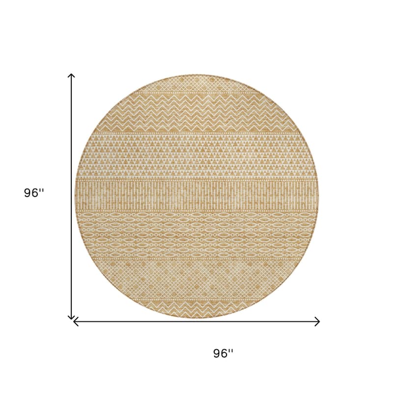 HomeRoots Chevron Modern Rectangle Outdoor Rug