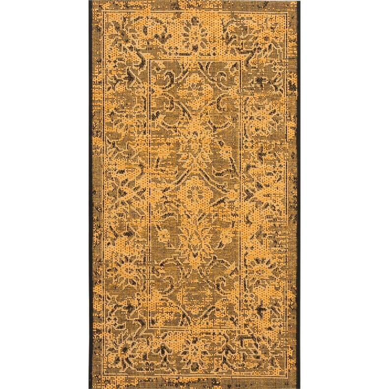 SAFAVIEH Palazzo Alzina Oriental Distressed Rug - 2' x 3'6" - Black/Creme