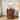 Fluted Round Charging End Table with Storage and Casters