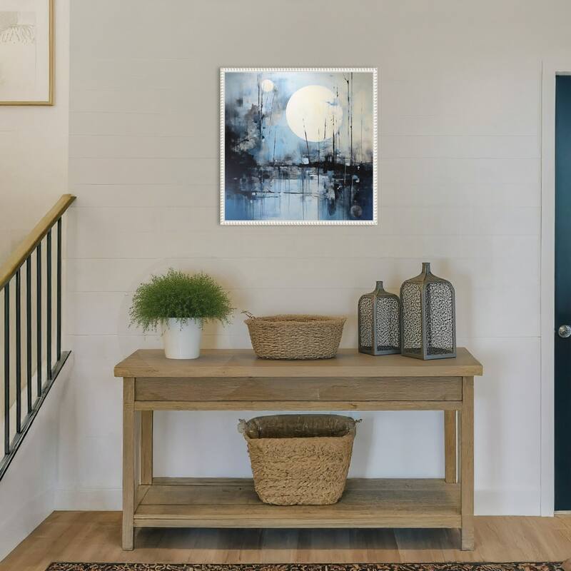 Illuminating Moon by Tradelink inhouse artist Framed Canvas Wall Art Print