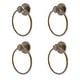 preview thumbnail 2 of 28, Allied Brass Mercury Collection Towel Ring with Dotted Accent