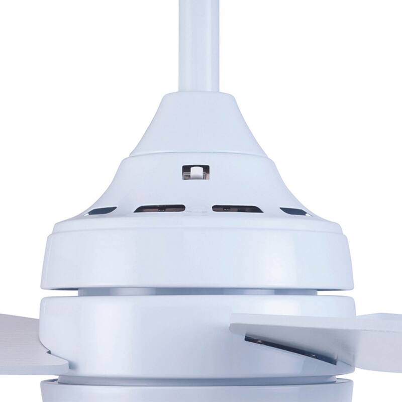 52" Honeywell Eamon Bright White Modern Indoor LED Ceiling Fan with Light, Remote Control