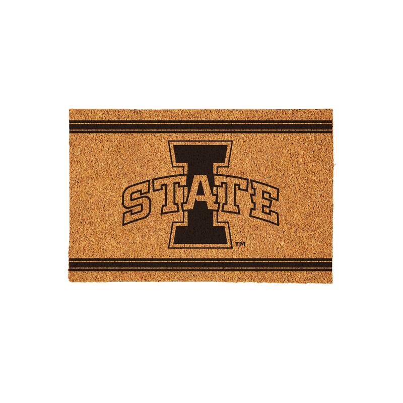 Iowa State University Monochrome Indoor/Outdoor Coir Door Mat