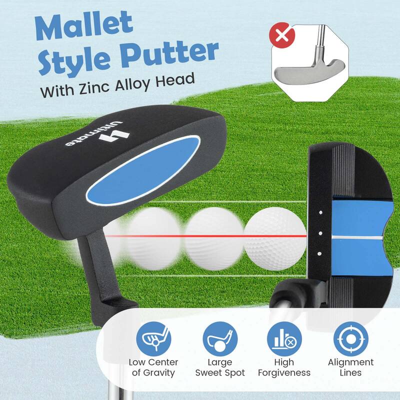 Ultimate 30 Inch Junior Mallet Putter for Kids with Stainless Steel - See Details