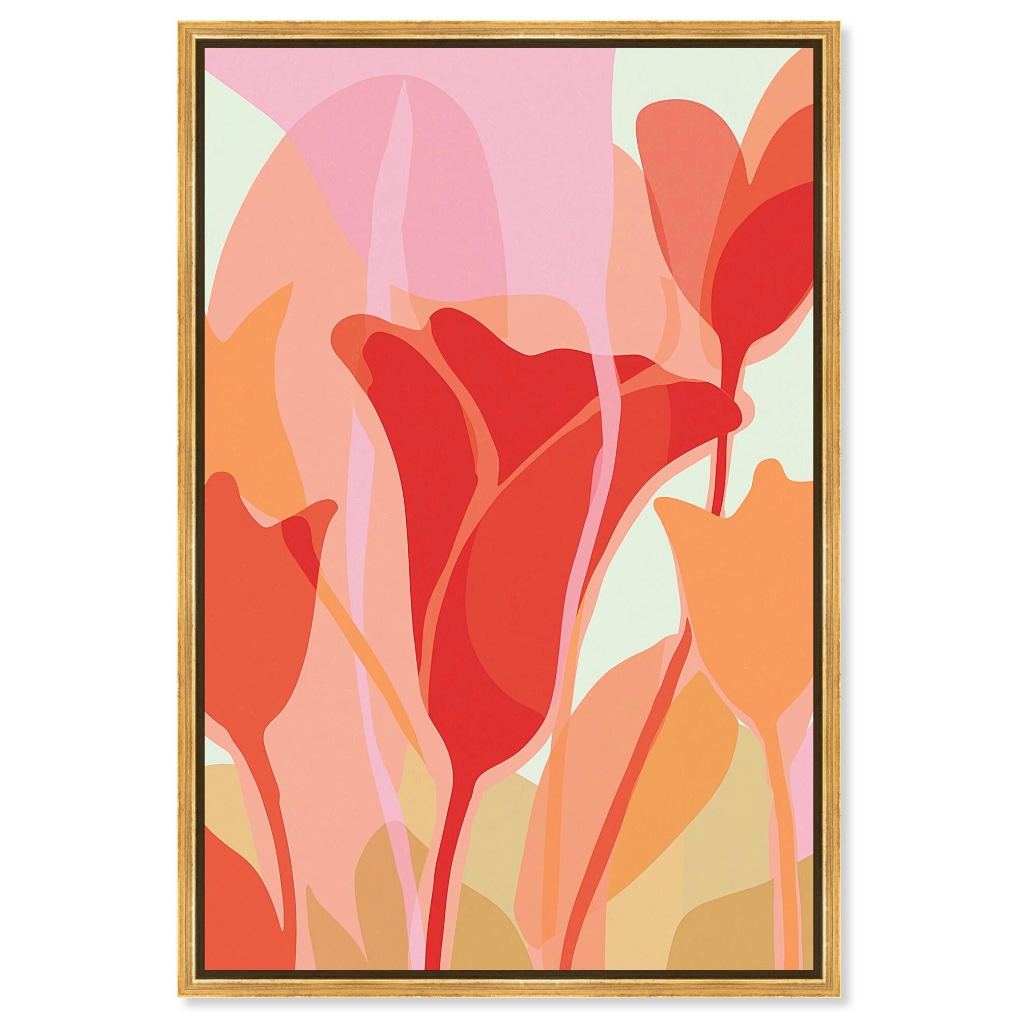 Heart of a Flower I Floral Decor Framed Canvas Print by Art Remedy