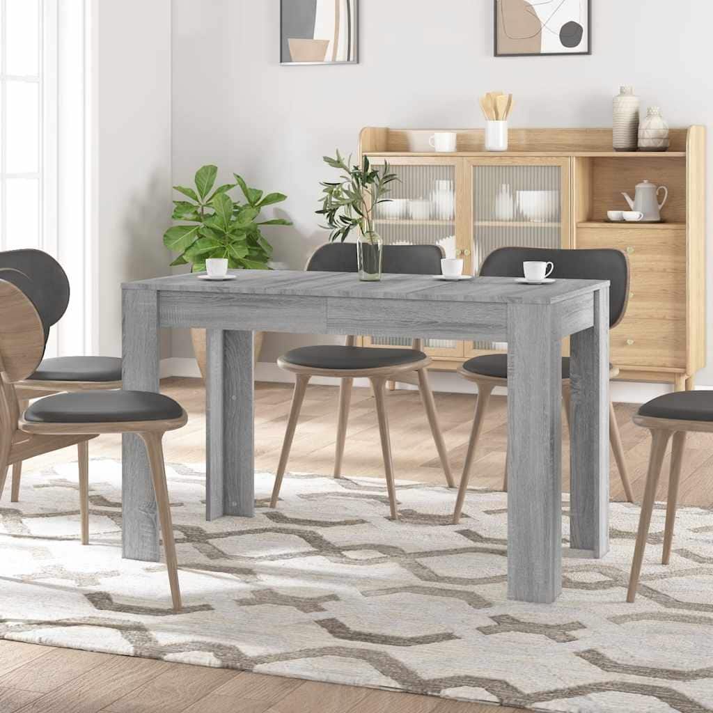 vidaXL Dining Table Grey sonoma Engineered wood - 23.6 in x 47.2 in x 29.9 in