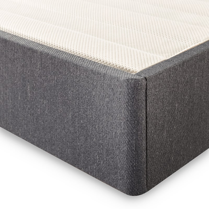 Priage by ZINUS Upholstered Metal and Wood Box Spring, 9 Inch Mattress Foundation