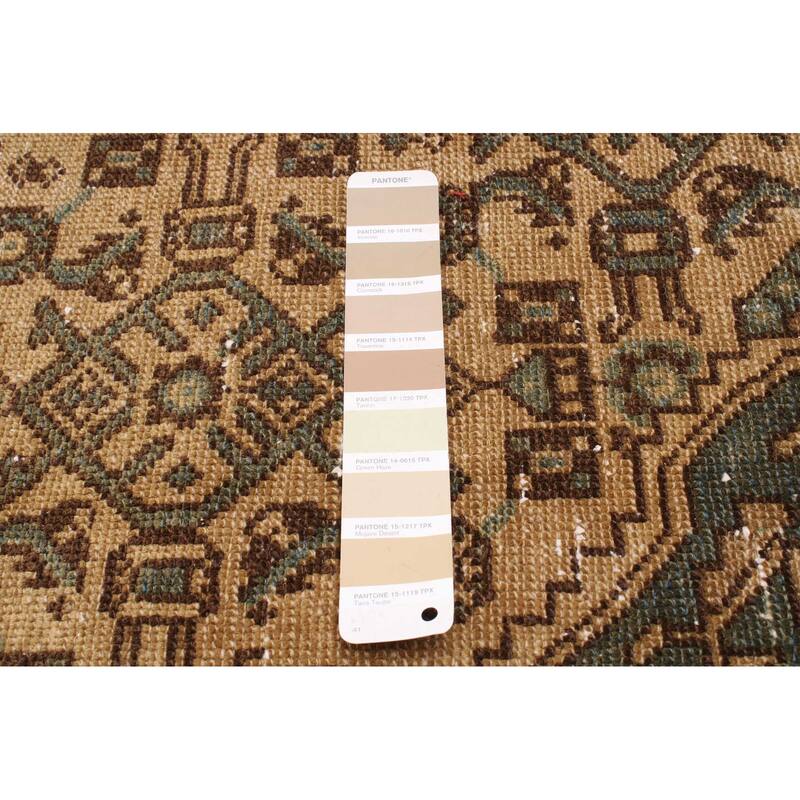 ECARPETGALLERY Hand-knotted Antalya Vintage Khaki Wool Rug - 5'1 x 6'10