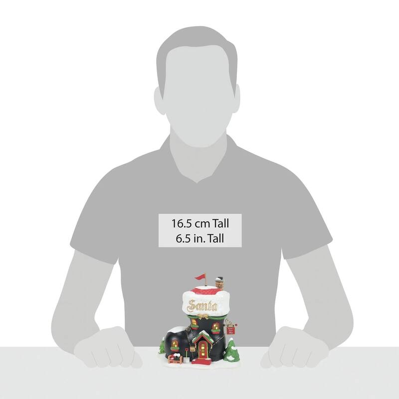 Department 56 North Pole Series Santa's Boot Shop Lighted Building - 6013444