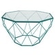preview thumbnail 25 of 44, Malibu 29" Modern Octagon Center Coffee Table with Tempered Glass Table top & Sturdy Metal Geometric Base for Living Room Office