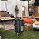 preview thumbnail 2 of 7, 17" 2-In-1 Charcoal Patio Smoker & Grill with Built-in Thermometer