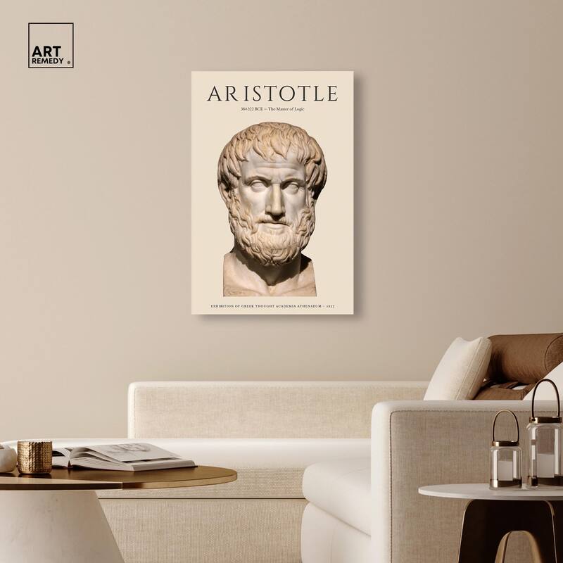 Greek Thinker Canvas by Art Remedy, Gallery Wrapped