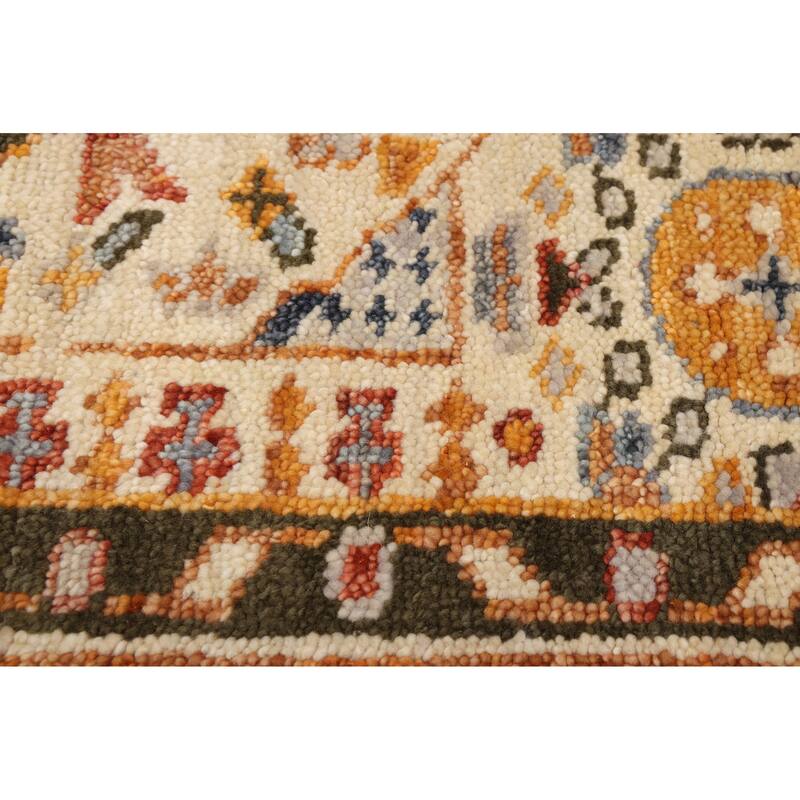 ECARPETGALLERY Hand-knotted Mamluk Ivory Wool Rug - 8'0 x 10'2