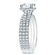 preview thumbnail 4 of 8, Auriya 2 2/5ctw Cushion-cut Halo Diamond Engagement Ring 3pc Set 14k Gold