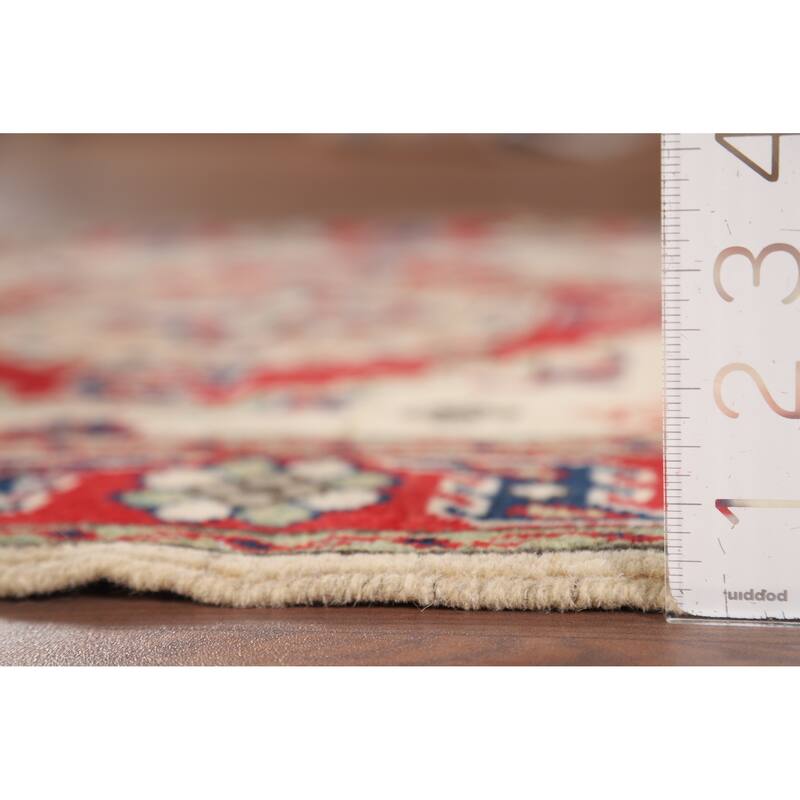 Kazak Oriental Foyer Rug Hand-Knotted Wool Carpet - 2'10" x 4'5"