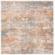 preview thumbnail 26 of 74, SAFAVIEH Madison Loane Modern Abstract Rug 11' x 11' Square - Grey/Orange