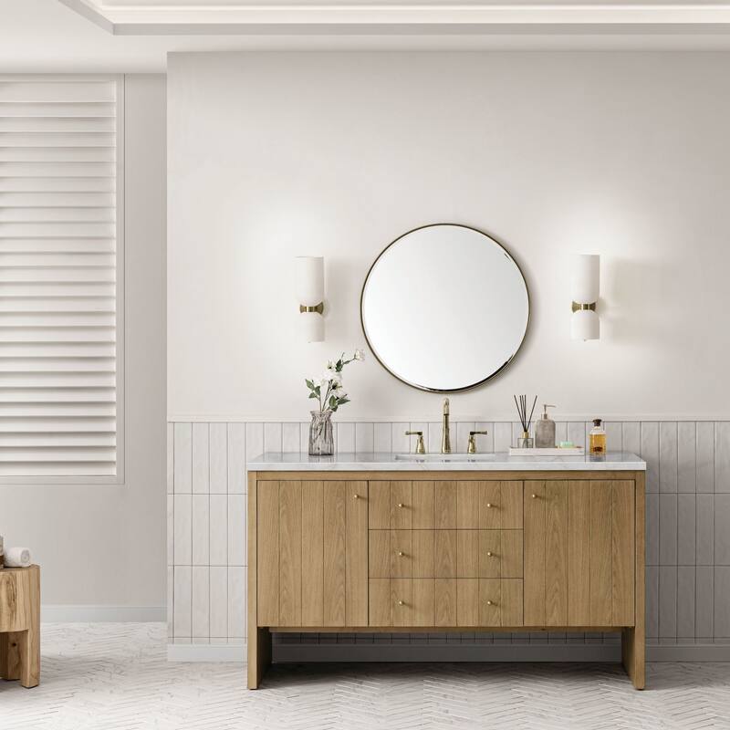 James Martin Vanities 435-V60S-3VSL Hudson 60" Single Basin Wood