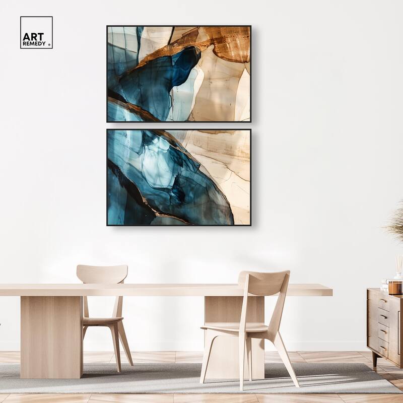 Glitch Aesthetic II Canvas Set of 2 by Art Remedy