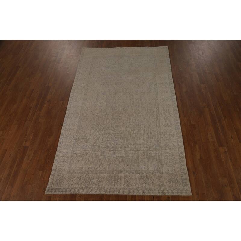 Moroccan Indian Area Rug Hand-Knotted Wool Carpet - 4'9" x 8'1"