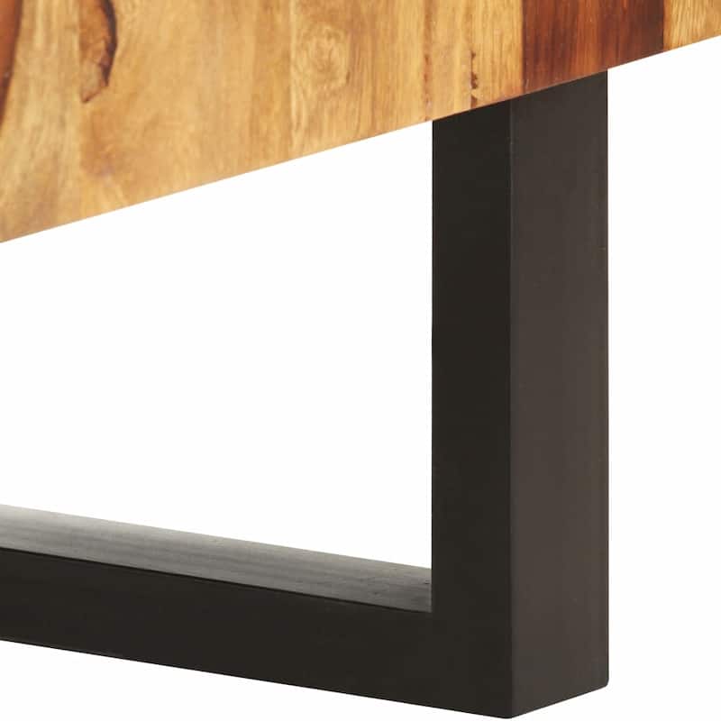 vidaXL TV Stand 51.2"x11.8"x18.5" Solid Wood Sheesham