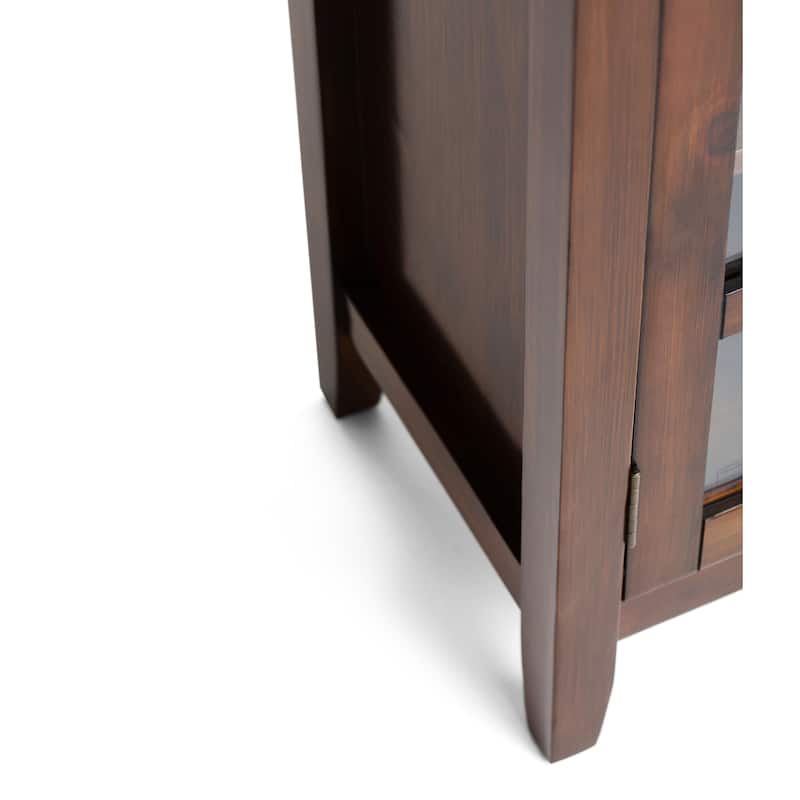 WYNDENHALL Stratford Solid Wood Transitional Medium Storage Cabinet - 38"w x 16.1"d x 40.6" h