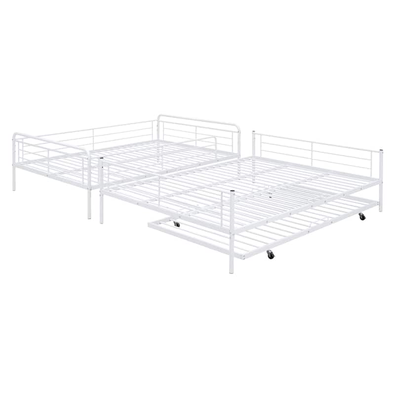 Full XL over Queen Bunk Bed with Trundle