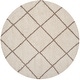 preview thumbnail 64 of 135, SAFAVIEH Hudson Shag Estella Diamond Trellis 2-inch Thick Rug 11' x 11' Round - Ivory/Beige