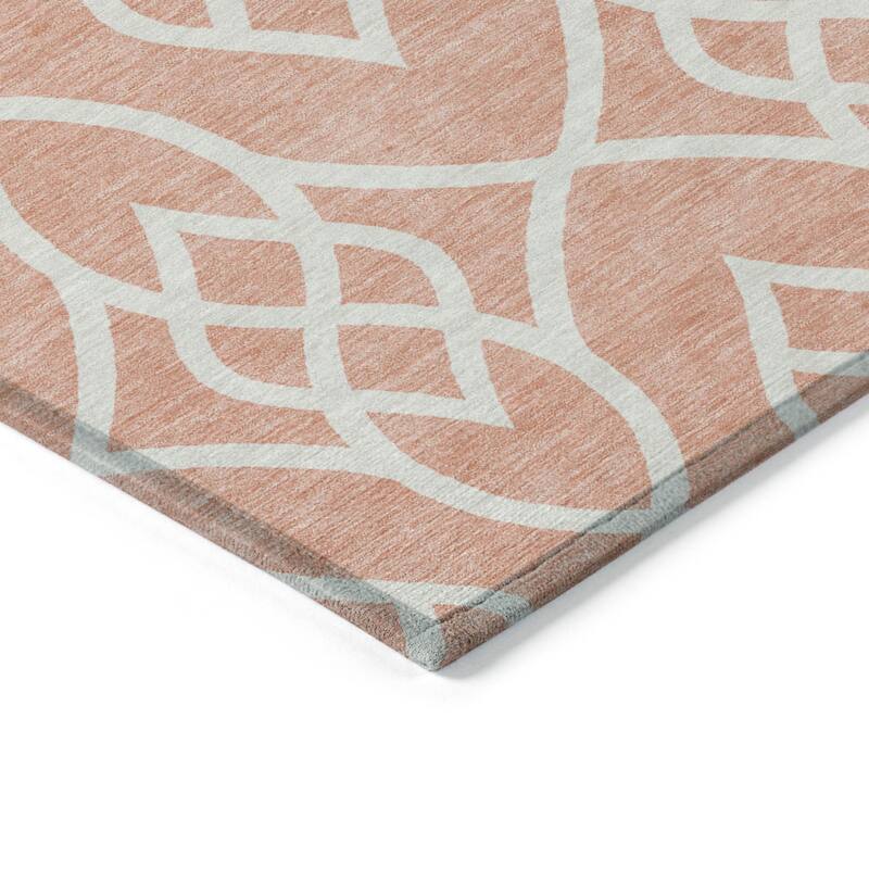 HomeRoots Trellis Transitional Rectangle Outdoor Rug