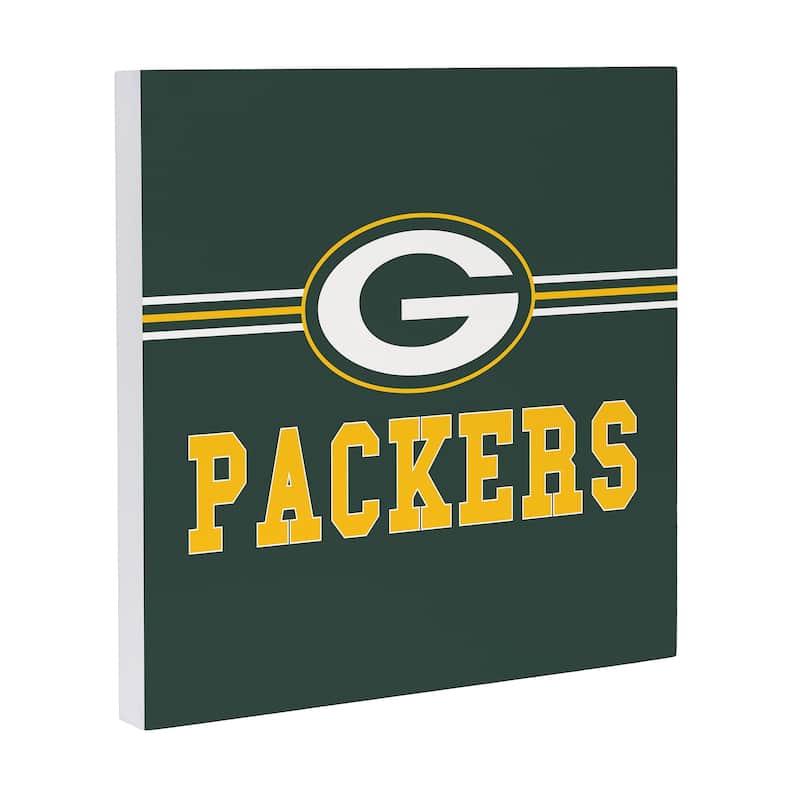 Green Bay Packers Wooden Door Decor Wall Sign - Multi-Color