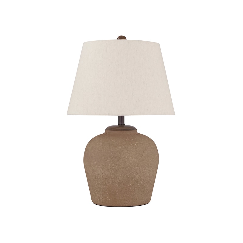 Signature Design by Ashley Scantor Orange/Red Table Lamp - 17.13"W x 17.13"D x 25.38"H