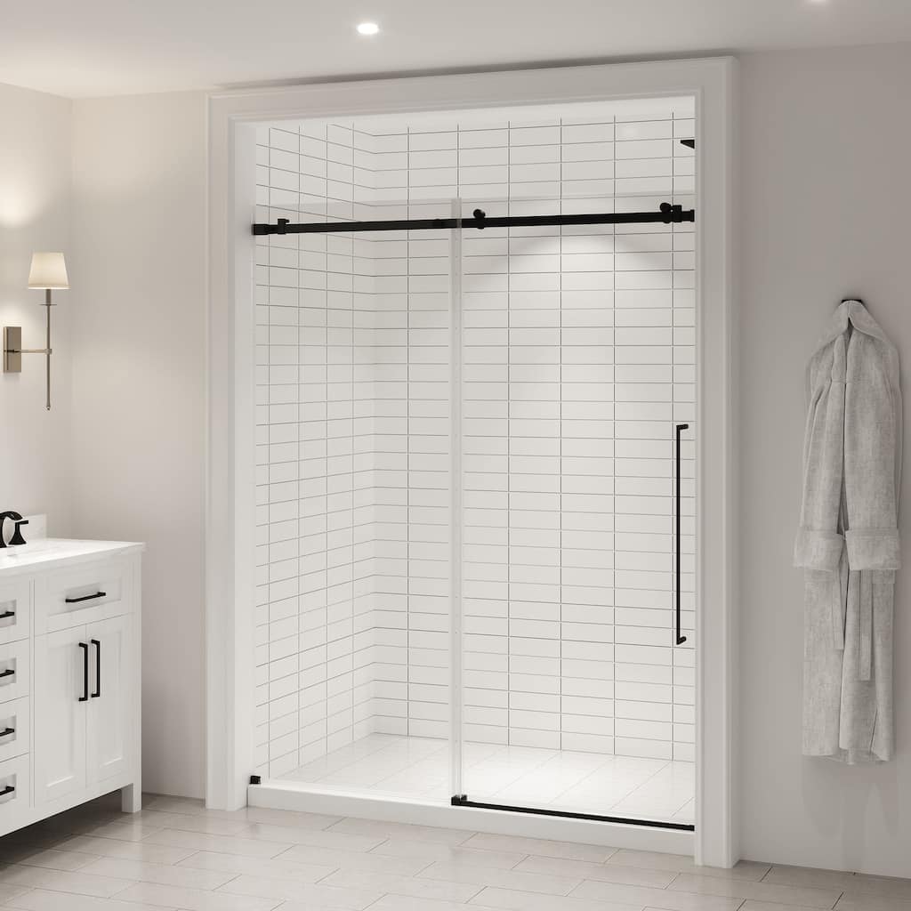 Ove Decors 15SGP-SELB60 Selby 74" High x 60" Wide Sliding Frameless