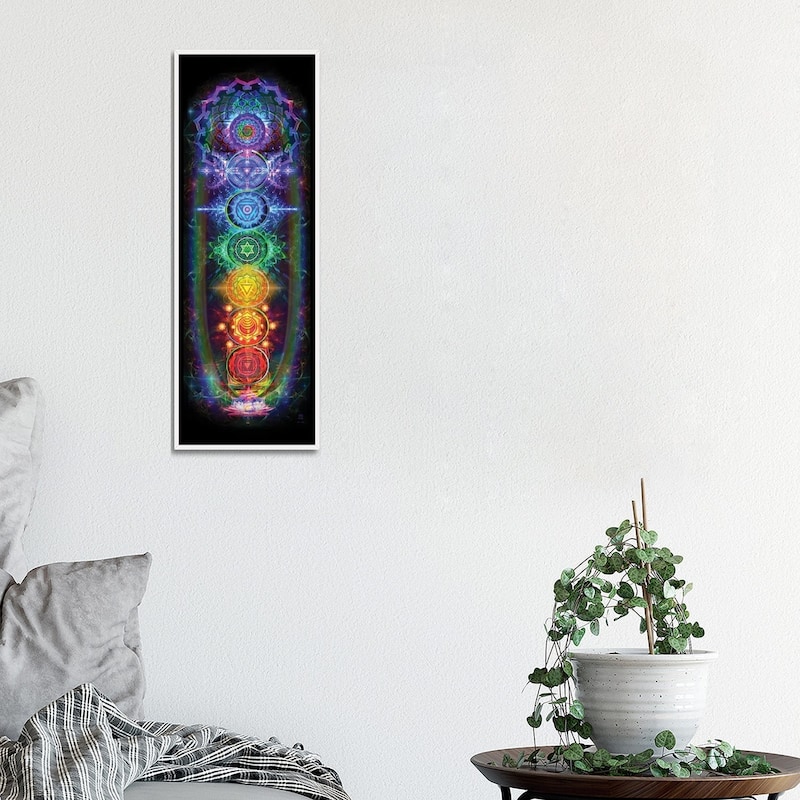 iCanvas "Chakras" by Jumbie Framed Canvas Print