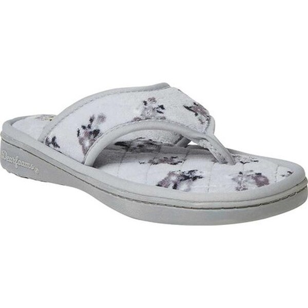 terry cloth thong slippers