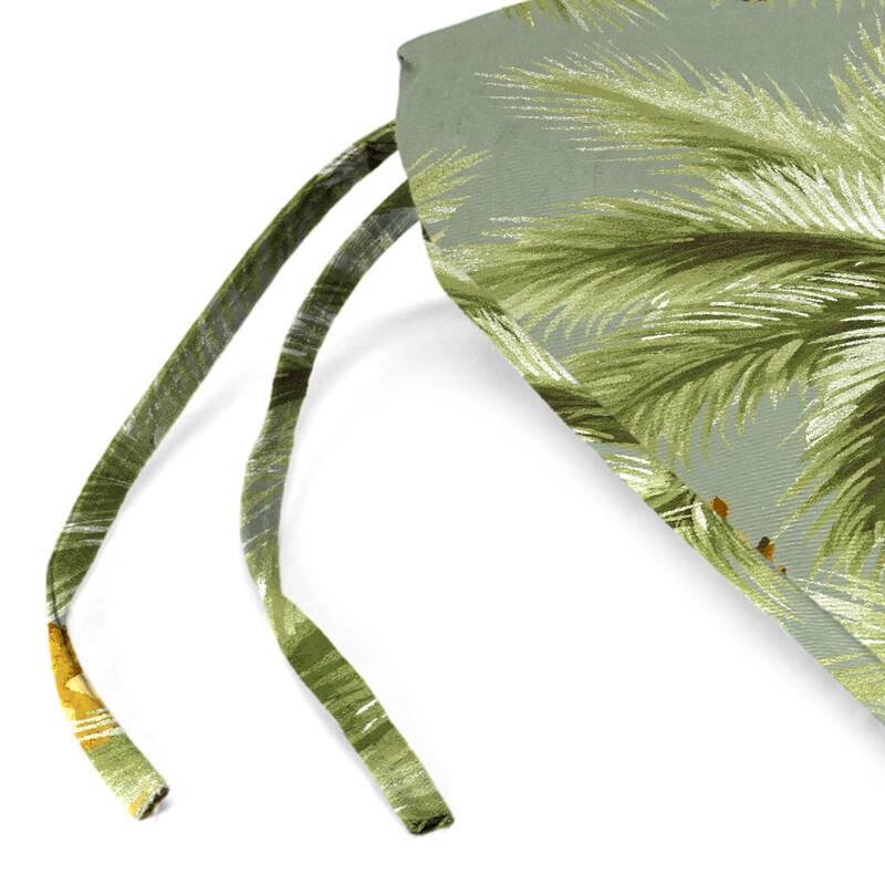 48" x 18" Outdoor Bench Cushion with Ties - 18'' L x 48'' W x 3.5'' H