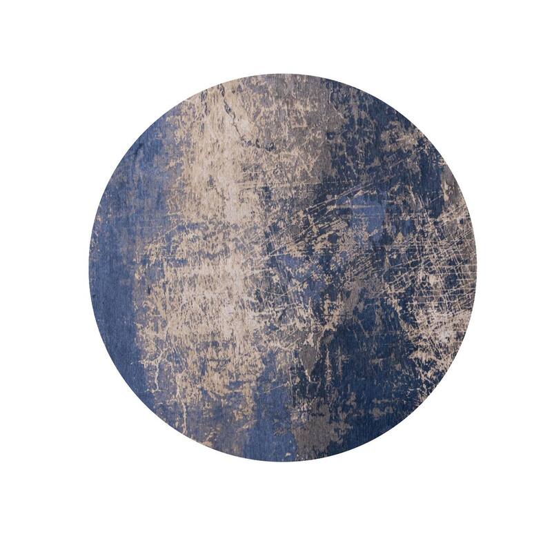 Hepep Geometric Abstract Modern Non Skid Woven Area Rug By HomeRoots - 48' X '48' X '0.12