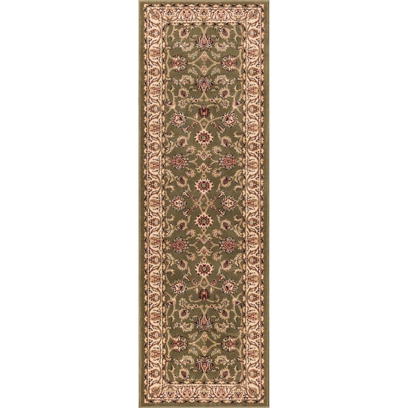 Well Woven Barclay Sarouk Oriental Persian Traditional Area Rug - 2' 3" x 7' 3" - Green