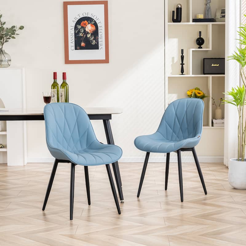 Upholstered Dining Chairs Set of 2 Modern Kitchen Chairs