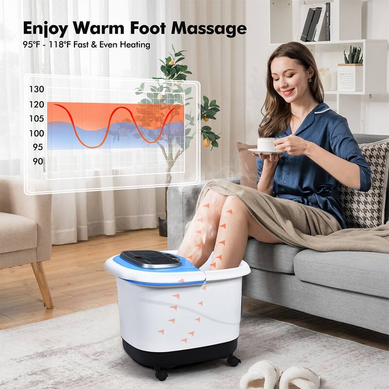 Relax Heated Foot Spa Comprehensive Foot Relief with Heat and Massage - 15" x 18" x 15" (L x W x H)