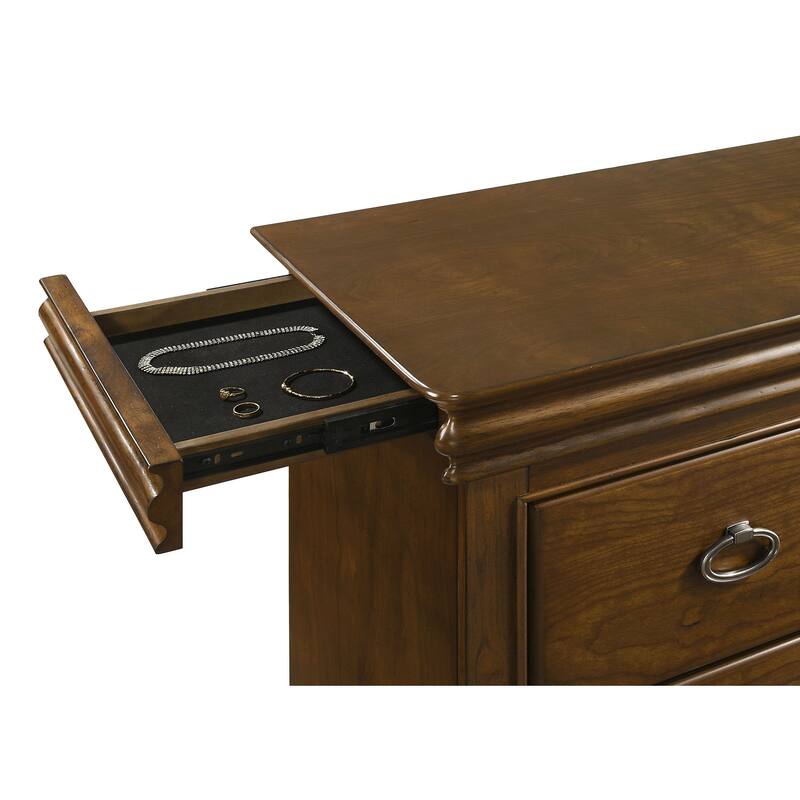 Garland 11-drawer Bedroom Dresser with Mirror Brown Cherry