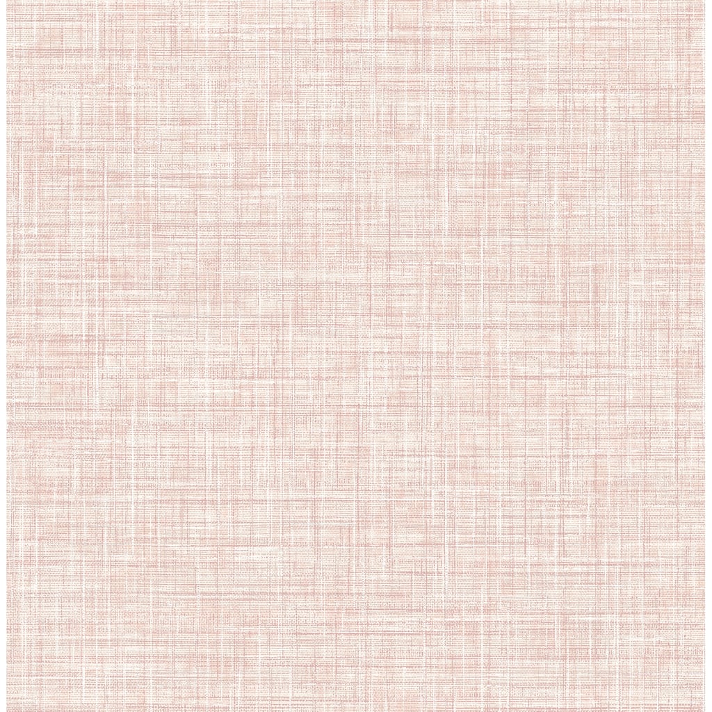 Fabric Textures Philip Poise Pink Linen Wallpaper