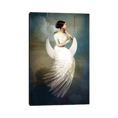iCanvas "To The Moon And Back" by Catrin Welz-Stein Canvas Print