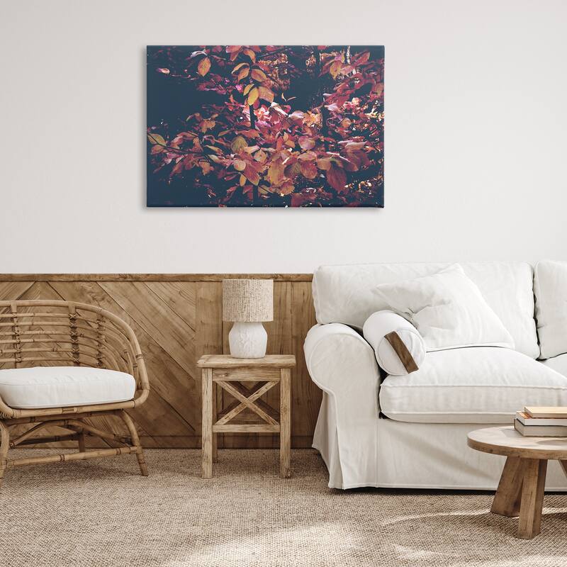 Stupell Dusky Forest Leaves Canvas Wall Art Design By Gemma Bardot
