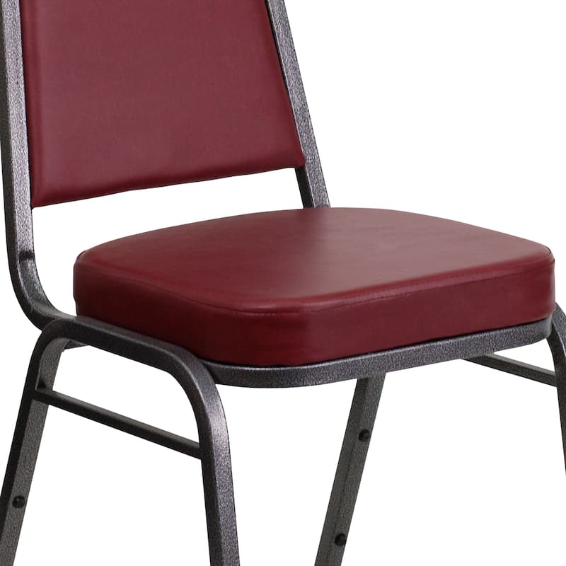 4 Pack Trapezoidal Back Stacking Banquet Chair - 20.25"D x 17.5"W x 36"H